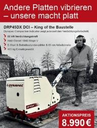 Dynapac DRP45DX mit DCI (465kg / 650mm / 60kN)
