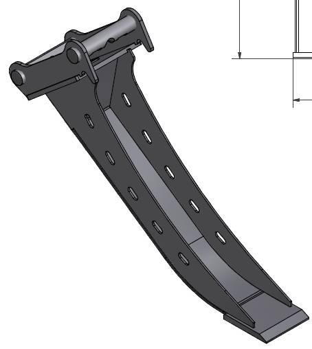 Cseri Kabellöffel Tieflöffel MS01 für Kabelbau Tieflöffel