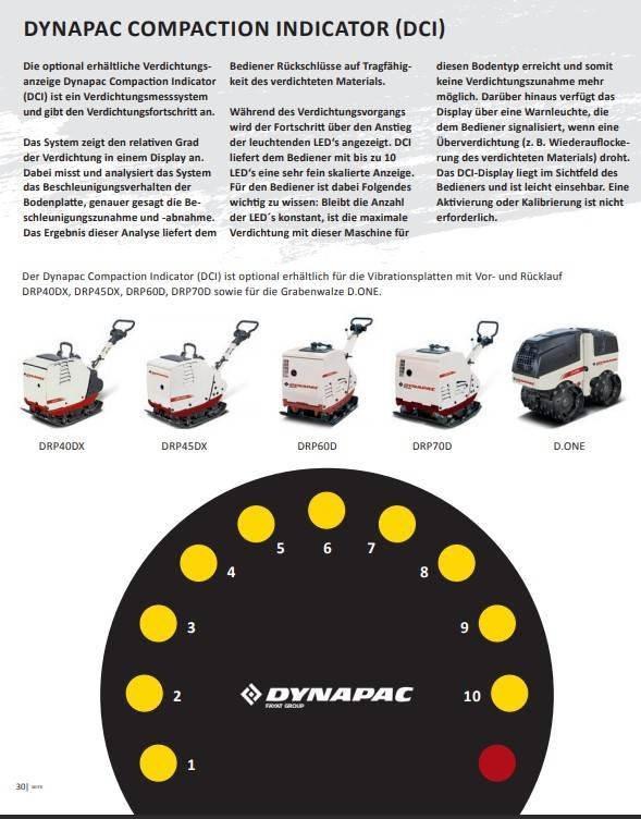 Dynapac DRP45DX mit DCI (465kg / 650mm / 60kN) Vibrationsgeräte