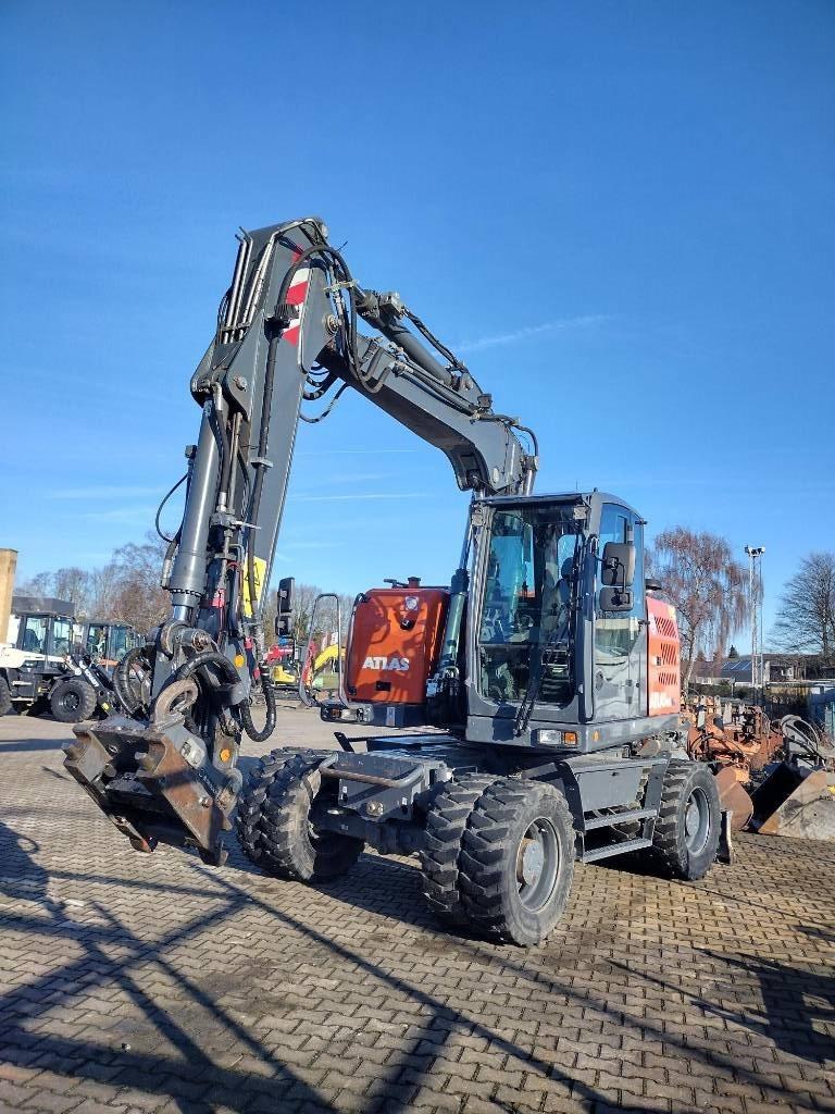 Atlas 165WSR Kurzheck 1,69 m / OilQuick OQ70-55 Mobilbagger
